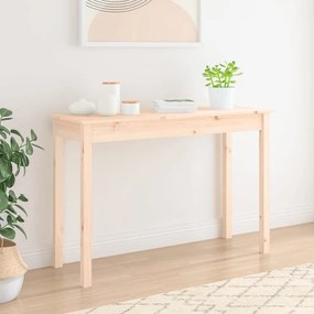 Tavolo consolle 110x40x75 cm in legno massello di pino