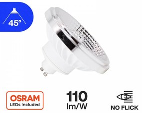 Lampada AR111 18W, Angolo 45°, 110lm/W,  Bianca Colore  Bianco Caldo 2.700K