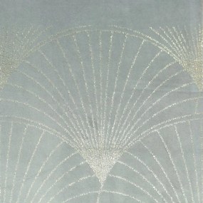 Tovaglia centrale in velluto con stampa grigia lucida Larghezza: 35 cm | Lunghezza: 220 cm