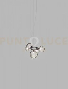 Puppet ring sospensione 5 fume' trasparente nickel nero satinato 5 ...
