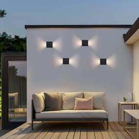 Immax 08520L - Applique da esterno a LED LUXLINE 6W/230V 3000K IP54 nero