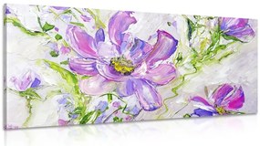 Quadro su tela – Fiori estivi dipinti moderni