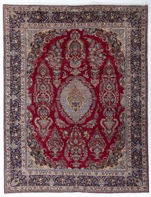 Mashad Tappeto 300x390 Rosso (Iran) Annodato A Mano