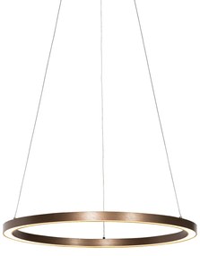 Lampada a sospensione in bronzo 60 cm con LED dimmerabile in 3 fasi - Girello