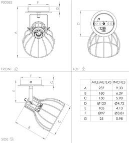 Eglo 900382 - Applique SAMBATELLO 1xE27/40W/230V