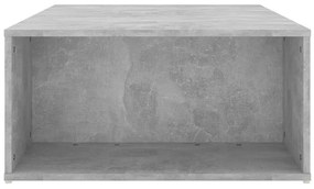 Tavolino da Salotto Grigio Cemento 90x67x33cm Legno Multistrato