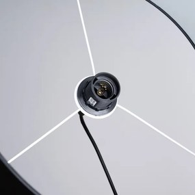 Sollux SL.1406 - Lampadario a sospensione con filo NOVA 1xE27/15W/230V diametro 40 cm nero