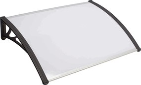 ASUKA - pensilina in policarbonato alveolare opaco porta ingresso 120 x 120 cm