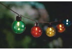 Catena LED solare 10xLED/3,65m 600 mAh IP44 multicolore