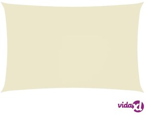 vidaXL Parasole a Vela Oxford Rettangolare 4x7 m Crema