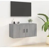 Mobile Porta TV a Parete grigio sonoma 80x34,5x40 cm