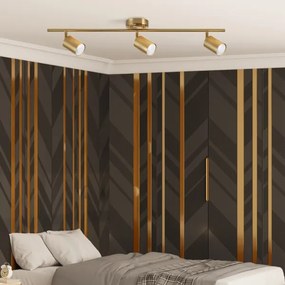 Faretto LED RGBW dimmerabile GOLDI 3xGU10/6,5W/230V dorato