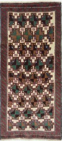 Beluch Tappeto 70x150 Marrone (Iran) Annodato A Mano