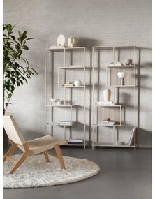 Libreria grigia 77x185x35 cm Seaford – Actona