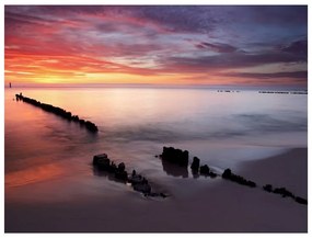 Fotomurale L'alba sul Mar Baltico