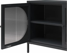 Vetrina in metallo nero 100x64x40 cm Luna - Støraa