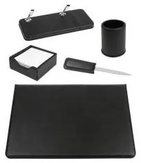 SET SCRIVANIA 5 PEZZI NERO