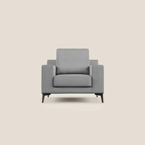 Prestige poltroncina moderna in microfibra smacchiabile T11 grigio