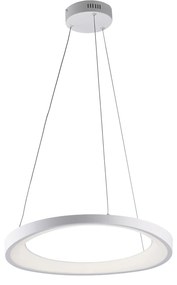 Sospensione Moderna Circolare Anna Led Integrato In Alluminio Bianco