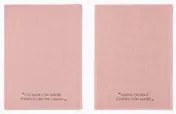 Set 2 strofinacci 45x65 cm ruggine con scritta in misto cotone