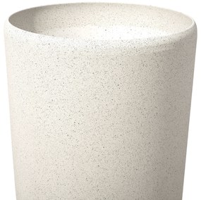 Set di 2 vasi polvere di pietra beige chiaro ⌀ 23 cm ABDERA Beliani