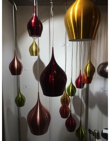 Searchlight - Lampadario a sospensione con filo VIBRANT 1xE14/40W/230V rosso