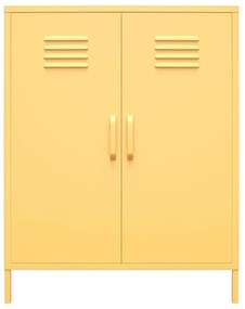 Armadietto in metallo giallo, 80 x 102 cm Cache - Novogratz