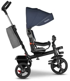 Lionelo - Triciclo per bambini HAARI blu scuro/grigio