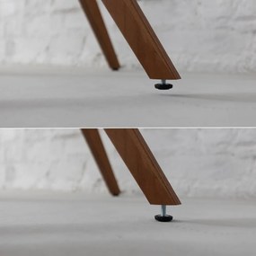 Tavolo da pranzo rotondo con piano effetto frassino ø 70 cm Jubi – Ragaba