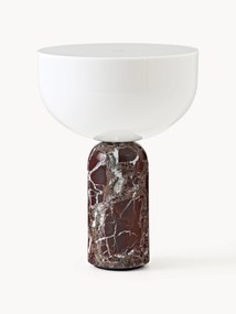 Lampada da tavolo portatile in marmo Kizu, luce regolabile