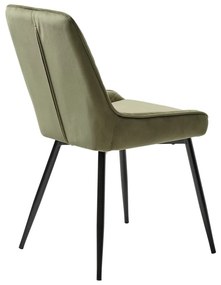 Sedia da pranzo in velluto verde Milton - Unique Furniture