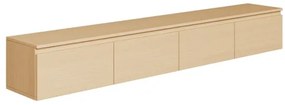 Mobile TV Sospeso 200 cm 4 Ante A Ribalta Rovere Lindberg Lume