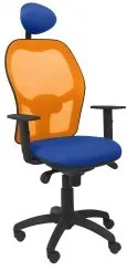 Sedia Ufficio con Poggiatesta Jorquera PC ALI229C Azzurro
