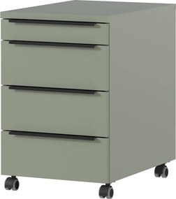 Armadietto verde/grigio su ruote 42x63x60 cm Mailand – Germania