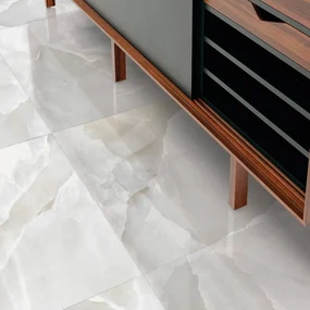 Piastrella da pavimento e rivestimento interno 60 x 60 cm Sp. 9 mm rettificato Venus White in gres porcellanato smaltato lucido bianco traffico medio (pei 2/5) 1.44 mq
