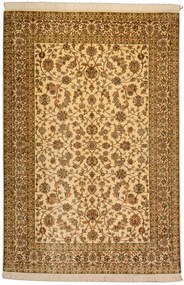 Cashmere Silk Tappeto orientale 190 x 130 Beige (Indian) Annodato A Mano