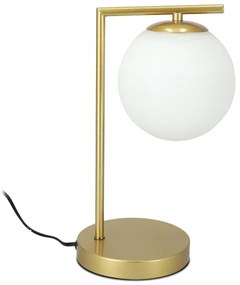 Lampada da tavolo 1xE27/40W/230V oro/bianco