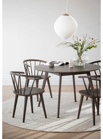 Tavolo da pranzo rotondo in rovere marrone scuro ø 115 cm Yumi - Rowico