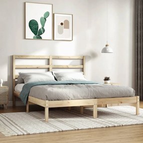 Giroletto Senza Materasso 160x200 Cm İn Legno Massello Di Pino /