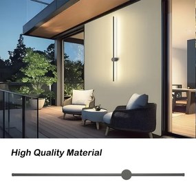 Brilagi - Applique LED da esterno AURA, 20W/230V, 4000K, IP54, antracite