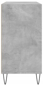 Credenza grigio cemento 103,5x35x70 cm in legno multistrato