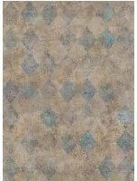 Rebel Walls Carta da parati Small Painted Diamonds - Turquoise