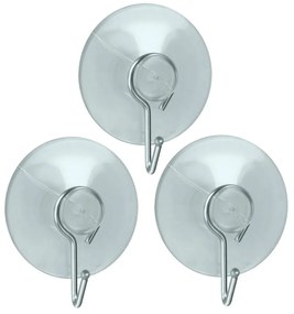 Set di 3 ganci con ventosa - Metaltex