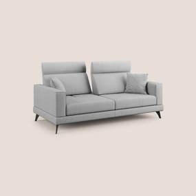 Slide Divano con schienali traslanti e poggiatesta in tessuto smacchiabile T05 grigio