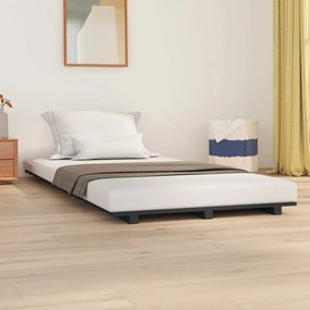Giroletto Grigio 90x190 Cm İn Legno Massello Di Pino /