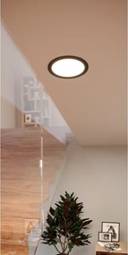 Eglo 901427-LED RGBW Lampada da incasso a soffitto per bagno FUEVA-Z LED/9,5W/230V 16,8cm IP44 nero