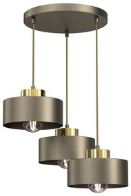 Lampadario a sospensione con filo MARTI 3xE27/15W/230V ottone/oro