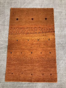 Gabbeh Tappeto 120 x 80 Giallo (Iran) Annodato A Mano
