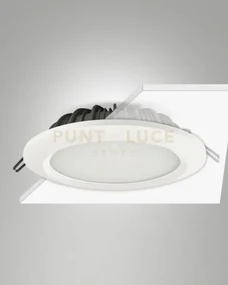 Peggy faretto da incasso 20w 3000k 2520lm  bianca ip44 d.20,8cm