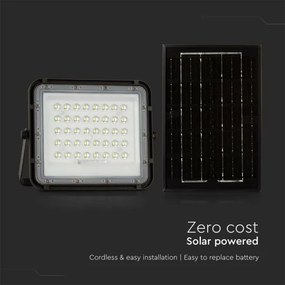 LED Proiettore solare da esterno LED/6W/3,2V IP65 4000K nero + +TC